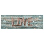 vidaXL Tapis de sol de cuisine lavable Love 60x180 cm