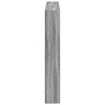 vidaXL Armoire tête de lit avec LED sonoma gris 140x17x102 cm