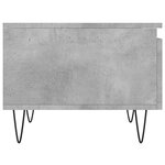 vidaXL Tables basses 2 Pièces gris béton 50x46x35 cm bois d'ingénierie