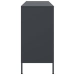 vidaXL Buffet anthracite 100 5x39x79 cm acier laminé à froid