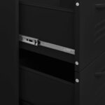 vidaXL Armoire à tiroirs Noir 80x35x101 5 cm Acier