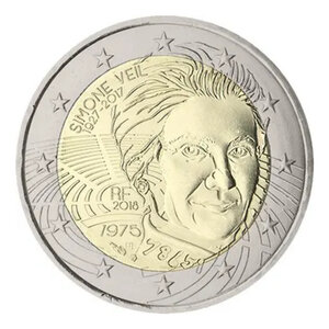 2 euros commémorative France 2018 - Simone Veil.