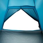 vidaXL Tente de camping à dôme 4 personnes bleu imperméable
