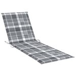 vidaXL Chaise longue double avec coussins Bois de pin imprégné