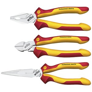 Wiha ensemble de pinces mixtes électriques 4 pièces