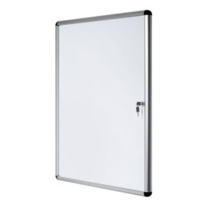 Vitrine d'intérieur Enclore porte-battante fond magnétique, 4 feuilles A4, dimensions L50 x H67,4 x P3,5 cm