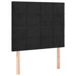 vidaXL Cadre de lit avec tête de lit Noir 80x200 cm Velours