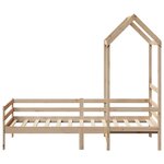 vidaXL Lit de jour avec toit 90x200 cm bois de pin massif