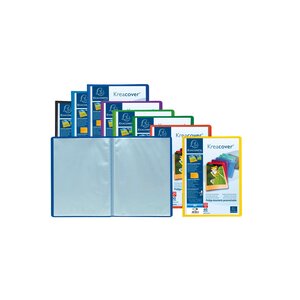 Protège-documents En Polypropylène Semi Rigide Kreacover® Opaque 120 Vues - A4 - Couleurs Assorties - X 8 - Exacompta