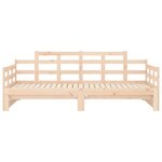vidaXL Lit coulissant Bois de pin solide 2x(90x190) cm