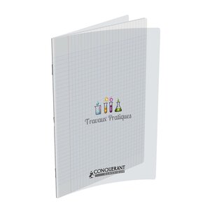 Cahier Travaux Pratiques Couv Polypro A4 48 + 48 Pages Incolore CONQUÉRANT