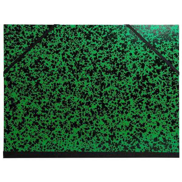 Carton À Dessin Annonay Avec Élastiques 26x33 Cm - Pour Formats A4 Et 24x32 Cm - Vert - X 10 - Exacompta