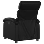 vidaXL Fauteuil inclinable électrique Noir Similicuir