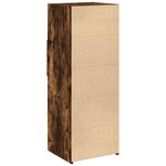 vidaXL Buffet haut chêne fumé 45x42 5x124 cm bois d'ingénierie