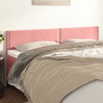 vidaXL Têtes de lit 2 Pièces Rose 80x5x78/88 cm Velours