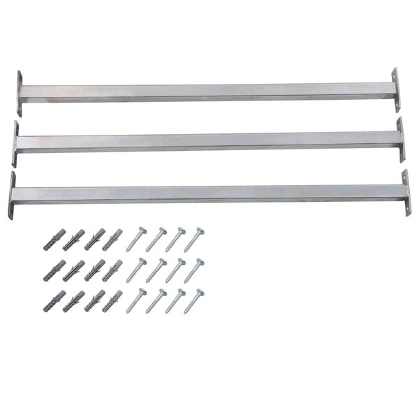 vidaXL Barres de fenêtre réglables de sécurité 3 Pièces 710-1200 mm