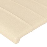 vidaXL Têtes de lit 2 Pièces Crème 90x5x78/88 cm Tissu
