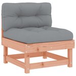 vidaXL Salon de jardin 5 Pièces avec coussins bois massif douglas