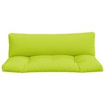 vidaXL Coussins de palette lot de 2 vert vif tissu