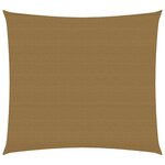 vidaXL Voile d'ombrage 160 g/m² Taupe 3x3 m PEHD