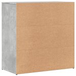 vidaXL Buffets 2 Pièces gris béton 79x38x80 cm bois d'ingénierie