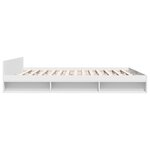 vidaXL Cadre de lit avec tiroirs blanc 180x200 cm bois d'ingénierie