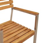 Ensemble de salle à manger de jardin de 9 pièces en bois de teck vidaXL