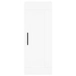 vidaXL Buffet haut Blanc 34 5x34x180 cm Bois d'ingénierie