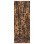 vidaXL Cadre de lit avec rangement Chêne fumé 90x190 cm
