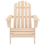 vidaXL Chaise de jardin Adirondack avec repose-pied et table Sapin