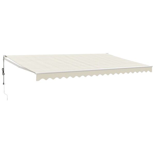 vidaXL Auvent rétractable automatique crème 5x3 m