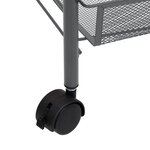 vidaXL Chariot de cuisine à 5 niveaux Gris 46x26x105 cm Fer