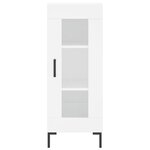 vidaXL Buffet haut Blanc 34 5x34x180 cm Bois d'ingénierie