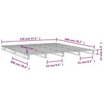 vidaXL Lit de palette 120x200 cm bois de pin massif