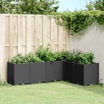 vidaXL Jardinière noir 160x120x53 cm polypropylène