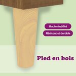 vidaXL Table basse chêne marron 90x60x35 cm bois d'ingénierie