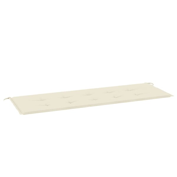 vidaXL Coussin de banc de jardin crème 150x50x4 cm tissu oxford