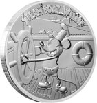 Pièce de monnaie 2 Dollars Niue 2020 1 once argent BE – Steamboat Willie