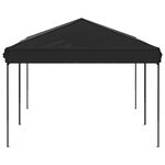 vidaXL Tente de réception pliable Noir 3x6 m