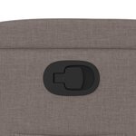 vidaXL Fauteuil inclinable taupe tissu