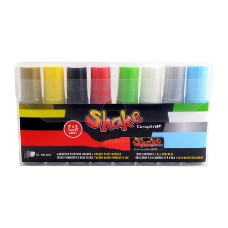 Set de 8 marqueurs Graph'it Shake XL Basic