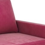 vidaXL Ensemble de canapés 4 Pièces rouge bordeaux velours