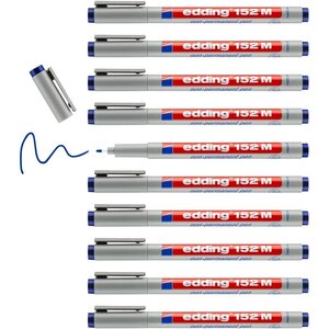 Feutre non Permanent 152 m bleu 1 mm x 10 EDDING