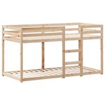 vidaXL Lit superposé avec toit 90x190 cm bois massif de pin