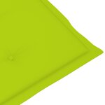 vidaXL Chaises inclinables de jardin lot de 4 et coussins Bois acacia