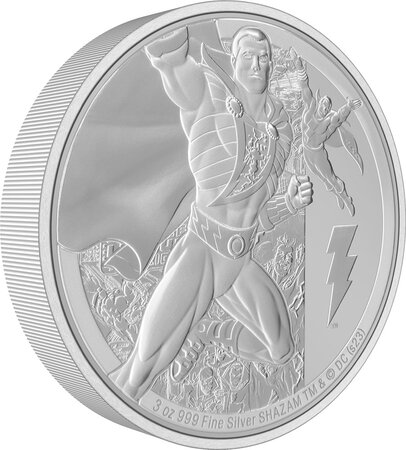 Pièce de monnaie en Argent 10 Dollars g 93.3 (3 oz) Millésime 2023 Classic DC Comics SHAZAM DC