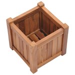 vidaXL Lit surélevé 30x30x30 cm Bois de teck solide