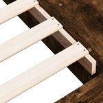 vidaXL Cadre de lit chêne fumé 100x200 cm bois d'ingénierie