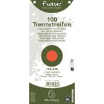Paquet 100 Fiches Intercalaires Horizontales Unies Perforées Forever - 105x240mm - Orange - X 12 - Exacompta
