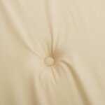 vidaXL Coussins de chaise à dossier haut lot de 2 beige tissu oxford